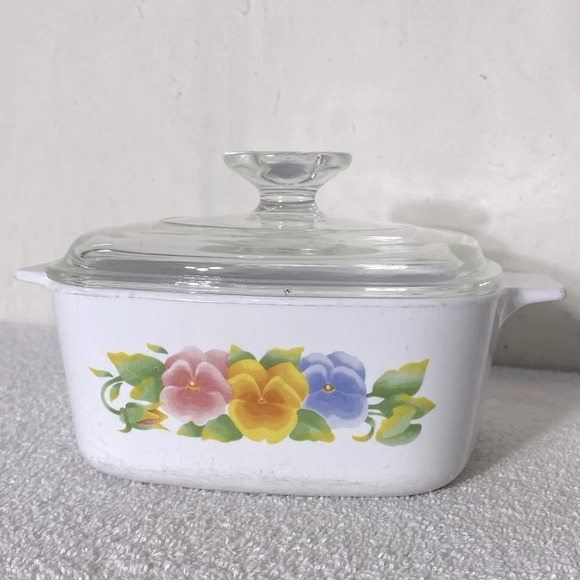 Vintage Corningware Summer Blush Casserole Dish A-1.5-L With Glass Lid - Picture 16 of 16